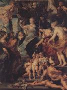 Peter Paul Rubens The Felicity of the Regency of Marie de'Medici (mk01) oil on canvas